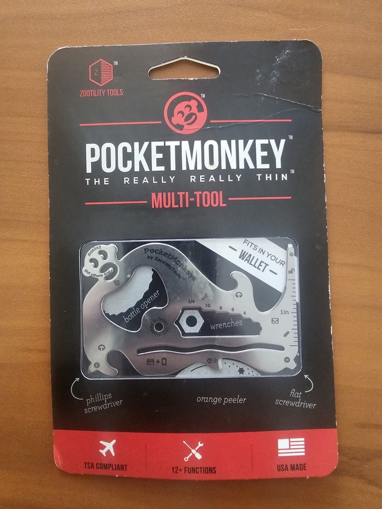Zootility Tools PocketMonkey Multi-tool.  New, In Package.
