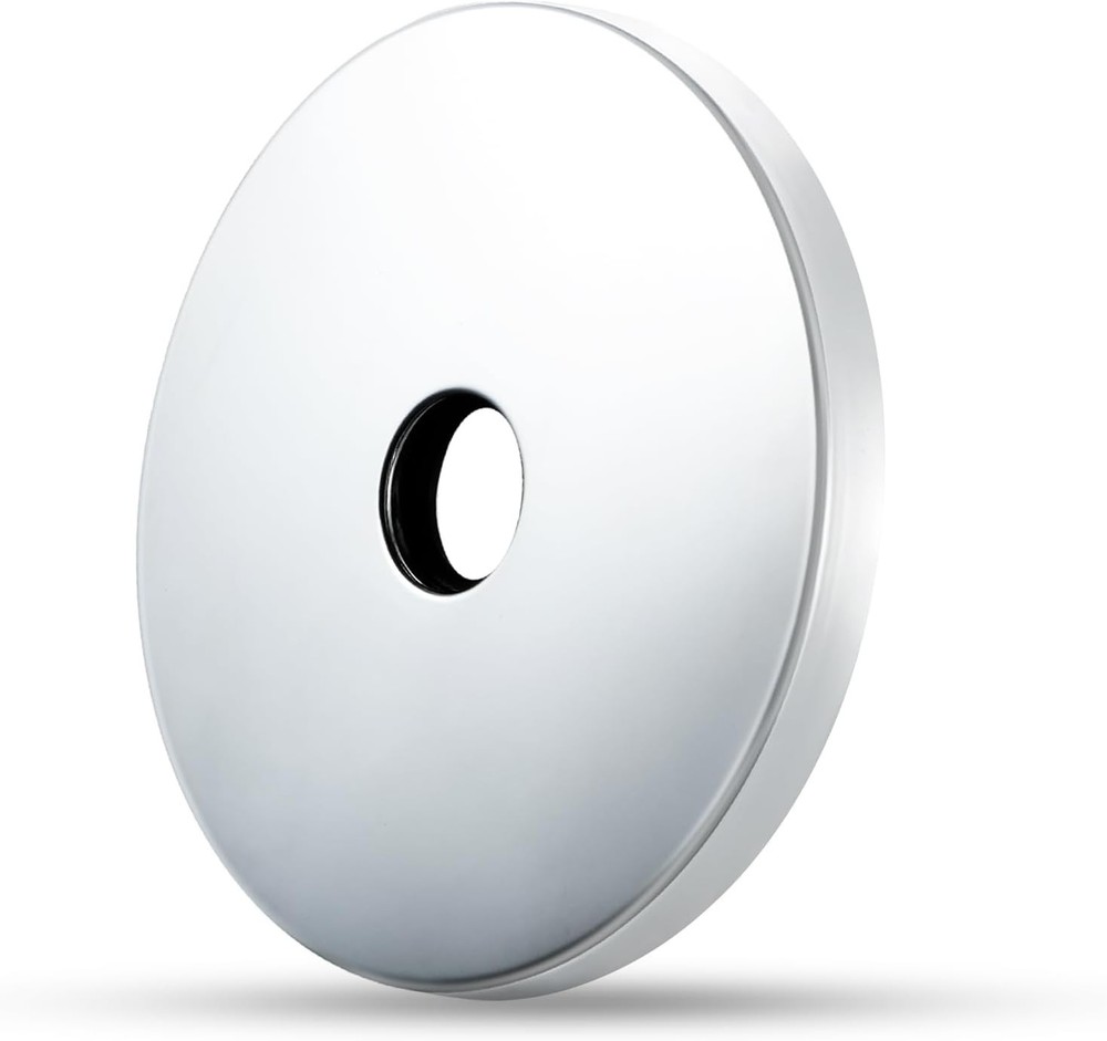 4.5 Inch Chrome Extra Large Shower Arm Flange Replacement Escutcheon Plate