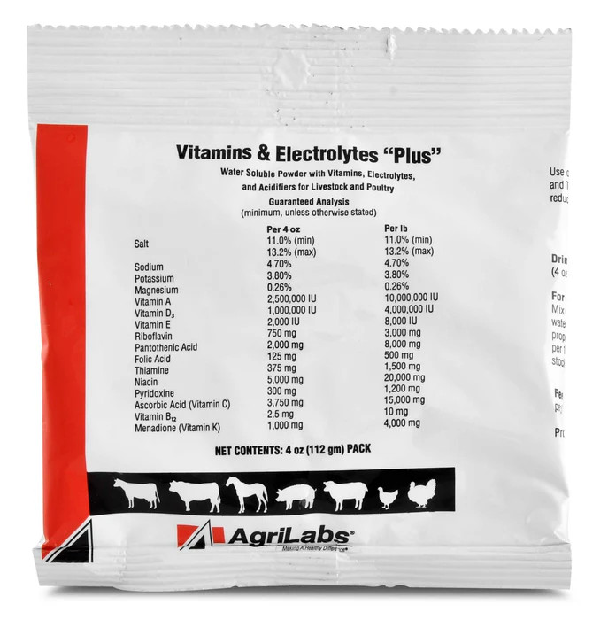 Vitamin & Electrolytes Plus, 4 oz pkg