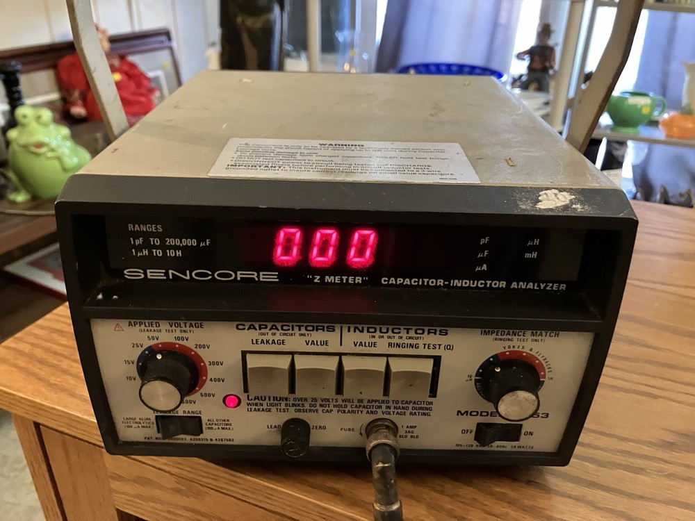 Sencore LC53 Z Meter Capacitor Capacitance Inductor Inductance Analyzer