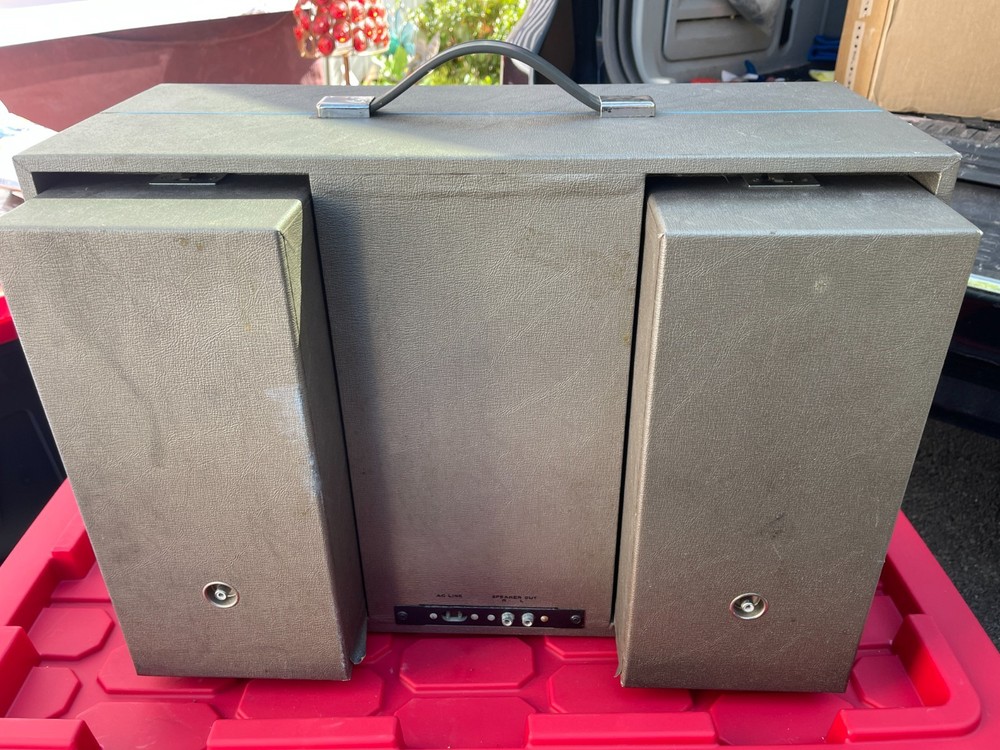 Sylvania Exponent 4/10 Solid State Garrard Record Player Turntable Tested Repair