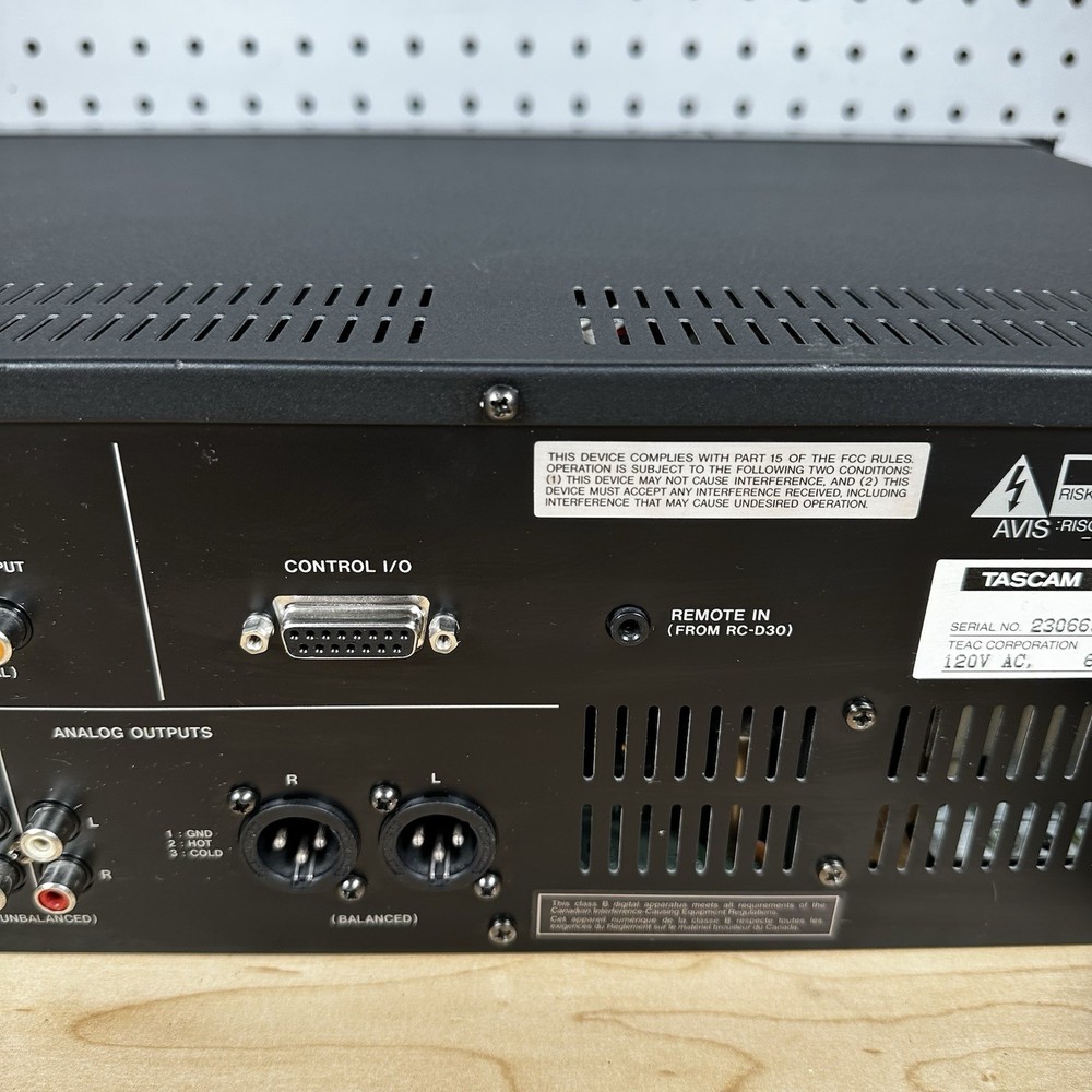 Tascam DA-30 MkII Professional DAT Deck Missing Data/Shuttle Knob ERROR 01 CODE