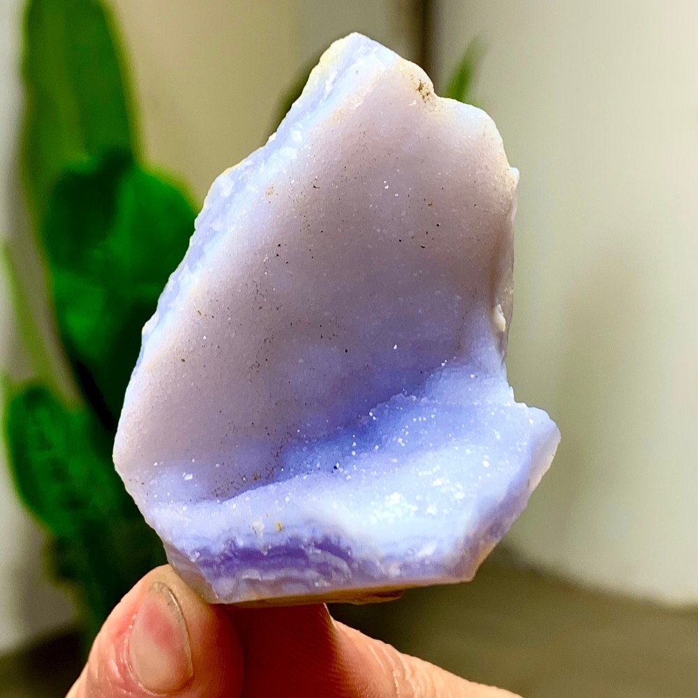 49GNatural Blue striped agate Crystal Chunks piece form Mineral Specimens