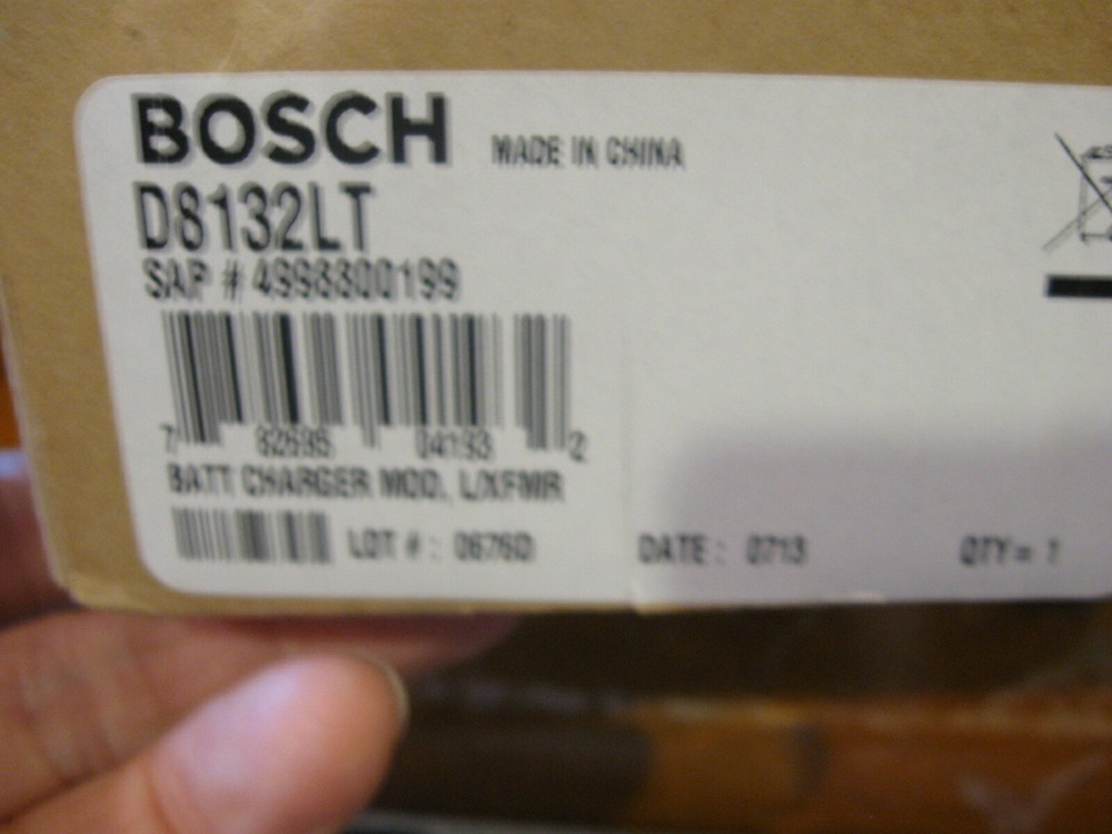 NEW Sealed Bosch Battery Charger Module Radionics Security System # D8132LT