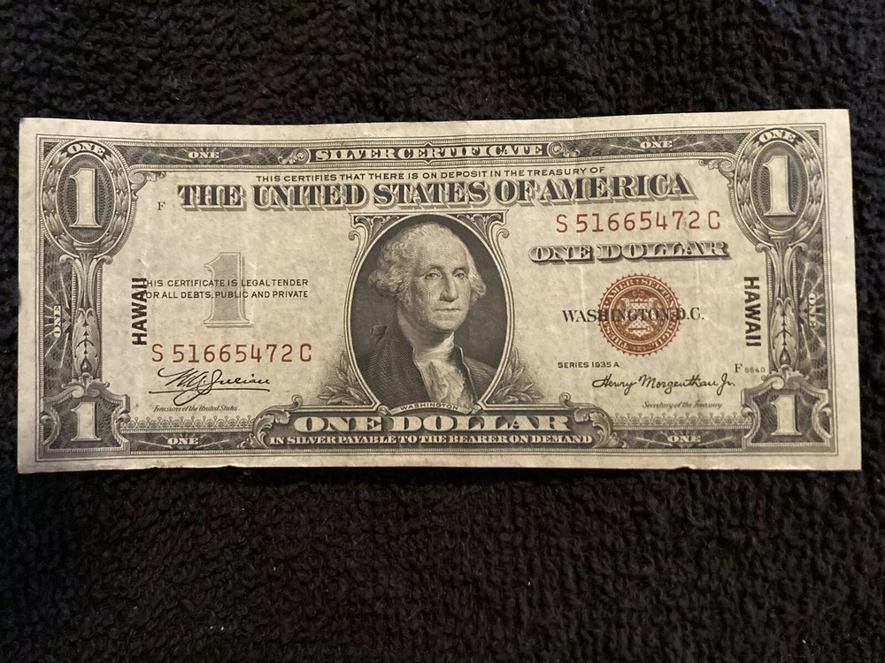 1934 A Hawaii One Dollar Note
