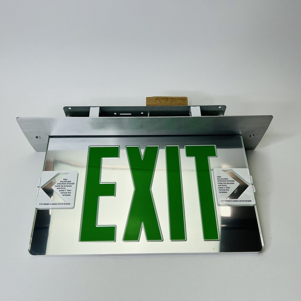 Nora Lighting NX-509-LEDG2MAR Green LED Double Face Edge-Lit Exit