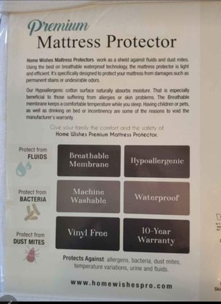 Home Wishes Mattress Protector