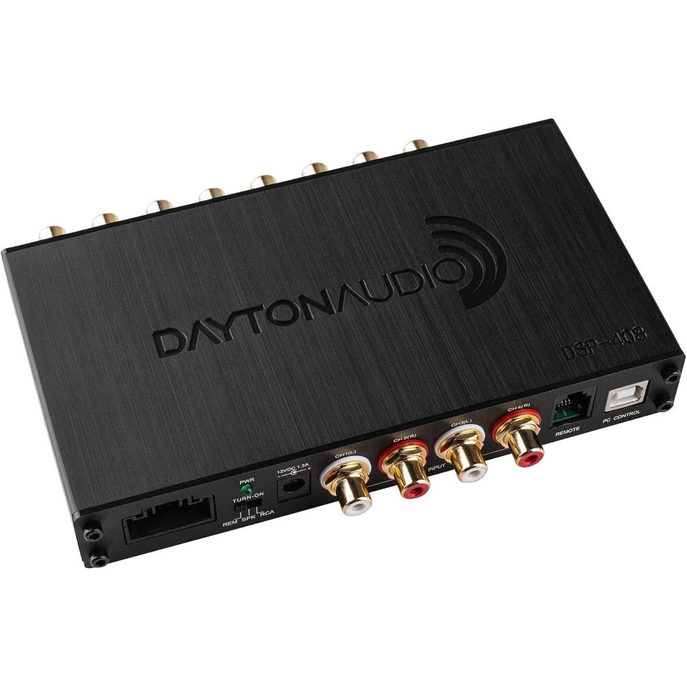 Dayton Audio DSP-408 4 Input 8 Output DSP Digital Signal Processor with Built