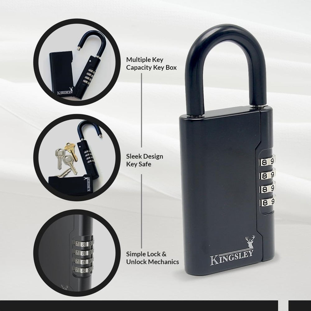 Compact Guard-a-Key Lockbox: Waterproof and Resettable for Maximum Key Security