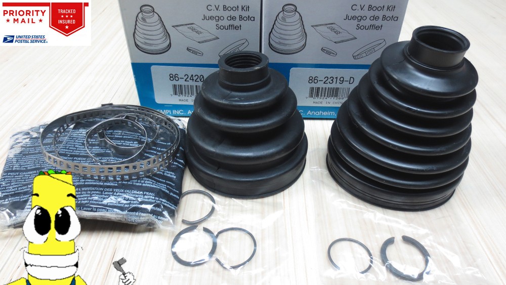 Front Inner & Outer CV Axle Boot Kit for Lexus RX350 2010 2011 2012 2013 AWD