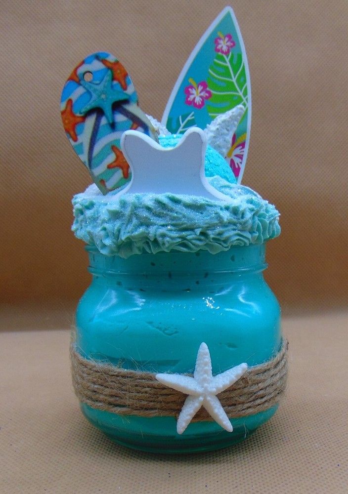 "Teal Beach" Fake Bake Mason Jar Dessert