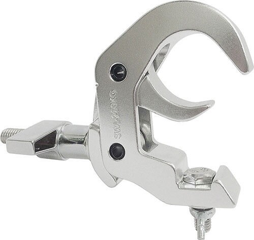 Truss Quick Rig/Self Locking Hook Clamp Silver, 2"/48-51 mm diameter
