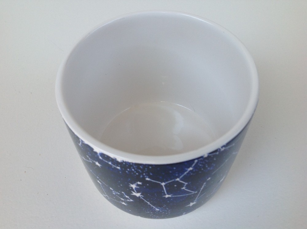 Constellation midnight blue & white ceramic planter, bowl, organization, etc