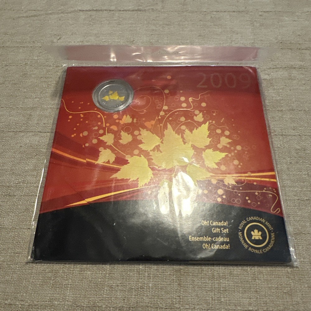 Canada 2009 Oh Canada Gift Coins Set with Special colored 25 Cent