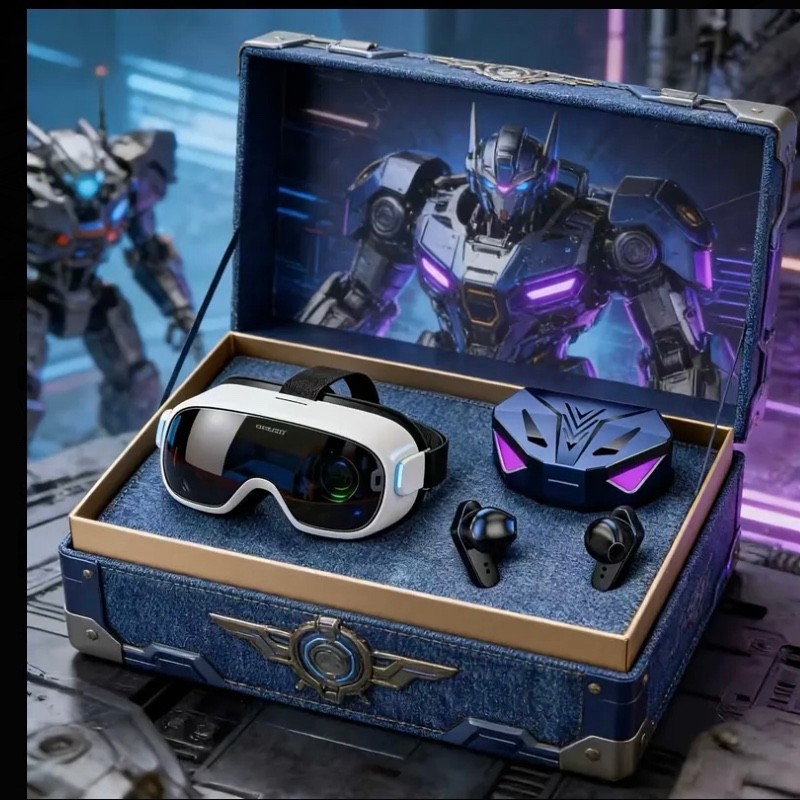 VR 3D Headset Virtual Reality Goggles + Headphones For IOS Android