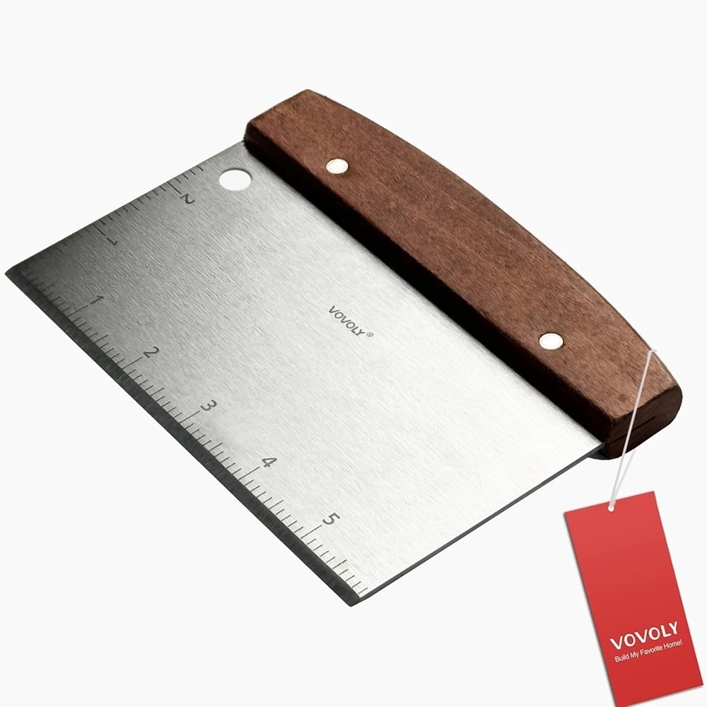 Stainless Steel Multipurpose Bench Scraper Measurement Scale