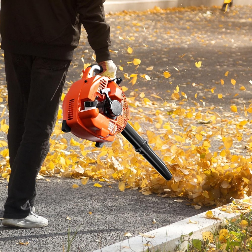 28CC 2-Cycle 475CFM Lightweight Gas Handheld Leaf Power Blower w/ Variable Speed
