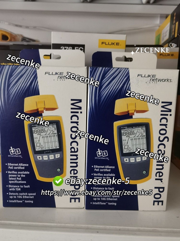 Fluke Networks MS-POE Cable Tester, Connector Type RJ45