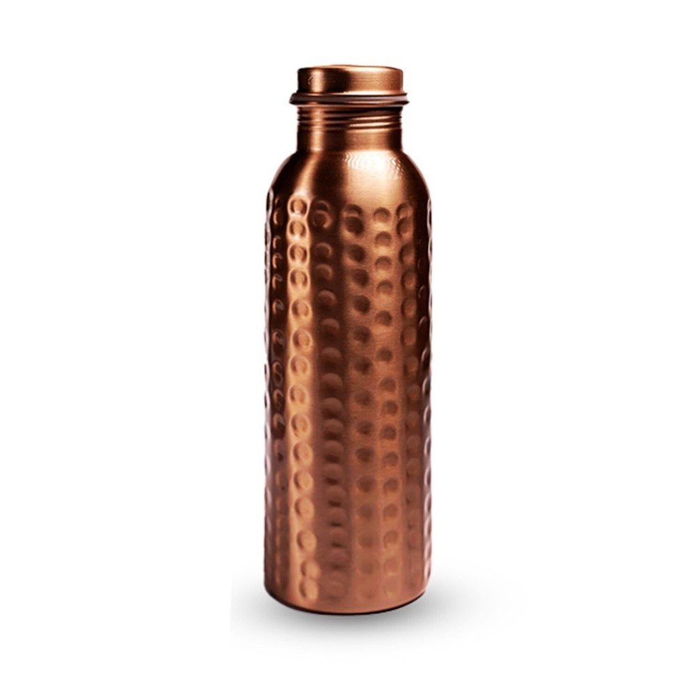 Organic B Plain Hammered Copper Water Bottle 949 ml