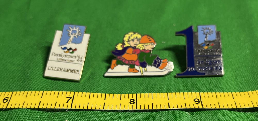 LILLEHAMMER 1994 PARALYMPIC GAMES  THREE PIN SET