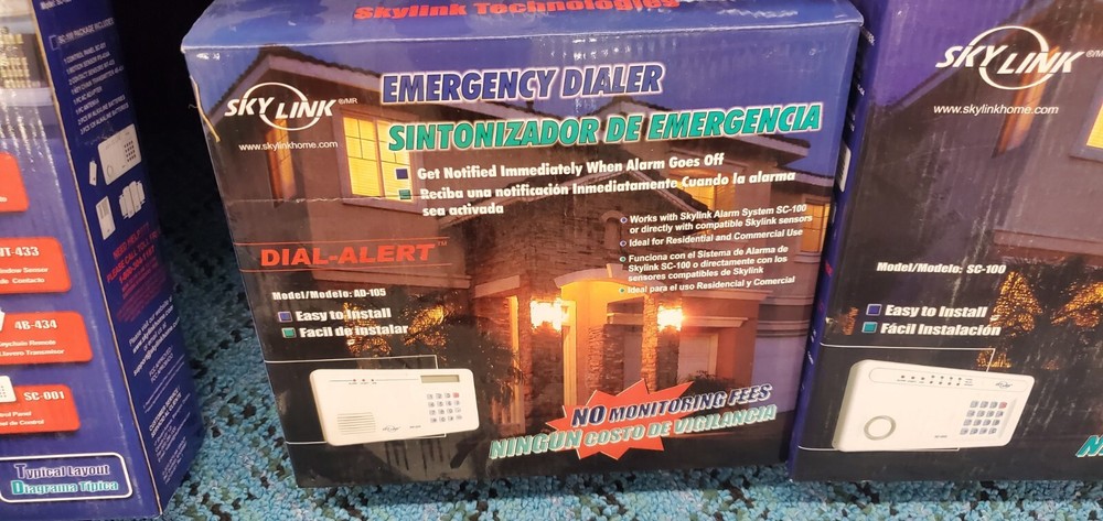 Skylink Total Protection Alarm System With Dialer And Additional Accessories