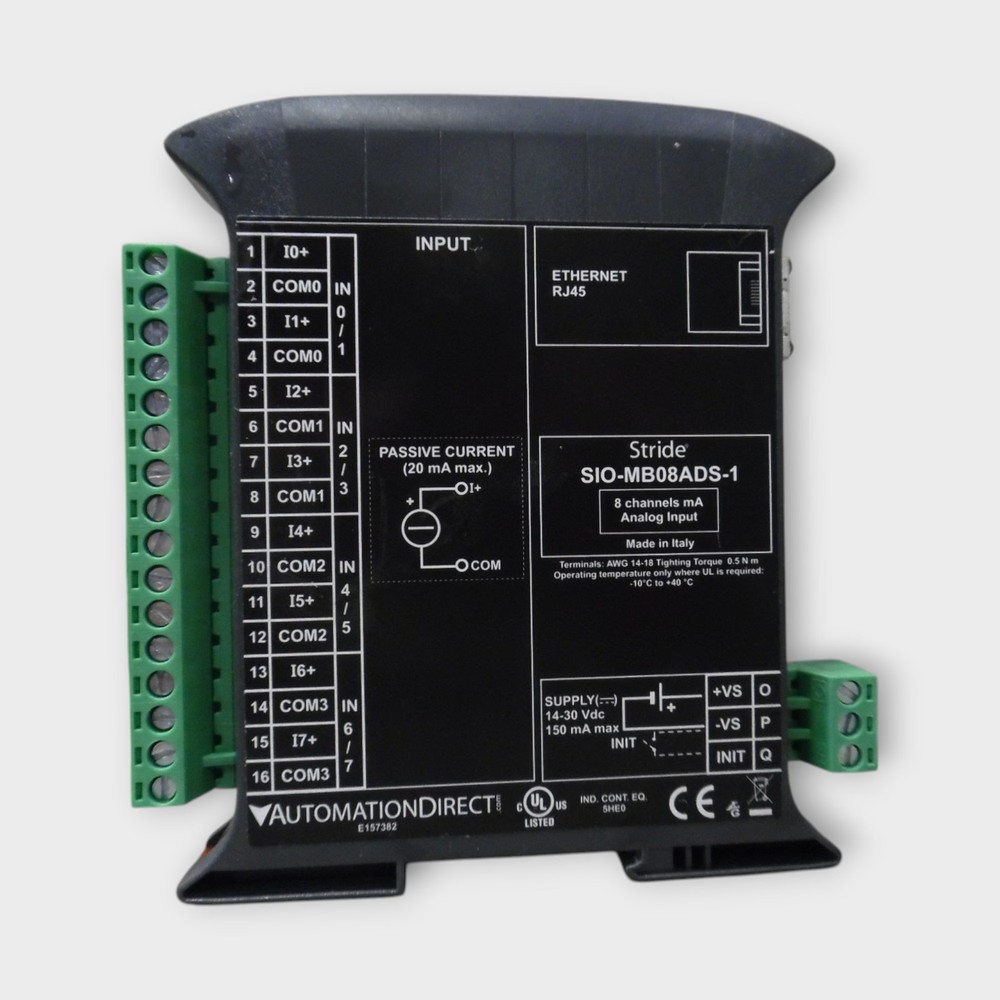 STRIDE Analog Input Module SIO-MB08ADS-1 / 8-channel 16-bit *Good Working Cond.*