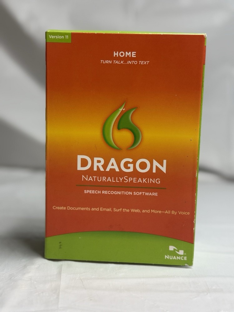 Dragon NaturallySpeaking Home 11 Software Sealed Disc w Headset Complete