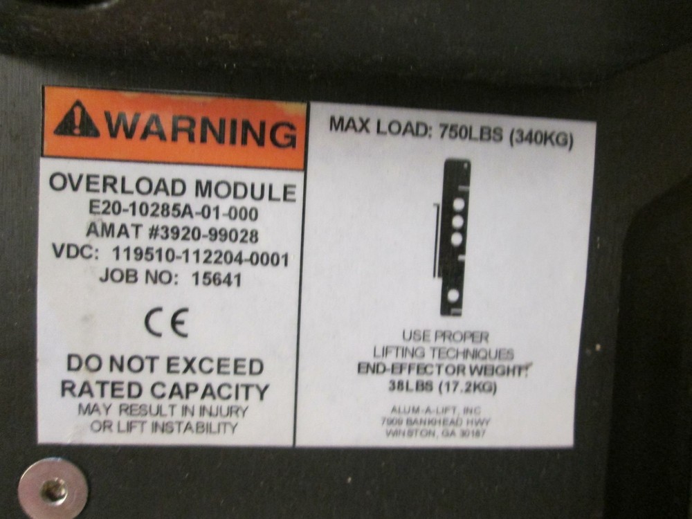 AMAT Overload Module 3920-99028 fixture, lifting arm for applied materials tools