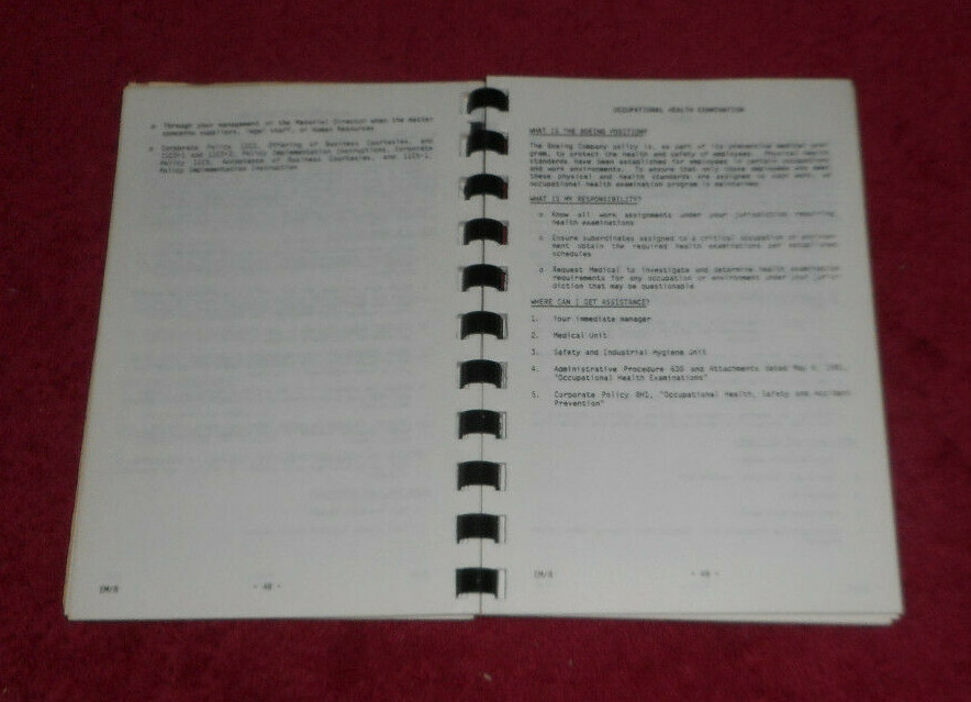 1988 Boeing Helicopters Division Management Reference Guide