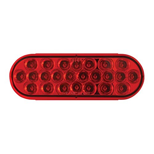 78233 Oval Pearl Red 24 LED Light, Red Lens.