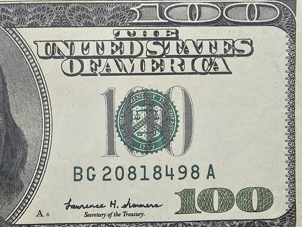 🔥 Error- Major Misalign Cut 1999 $100 AU Federal Reserve Note🔥