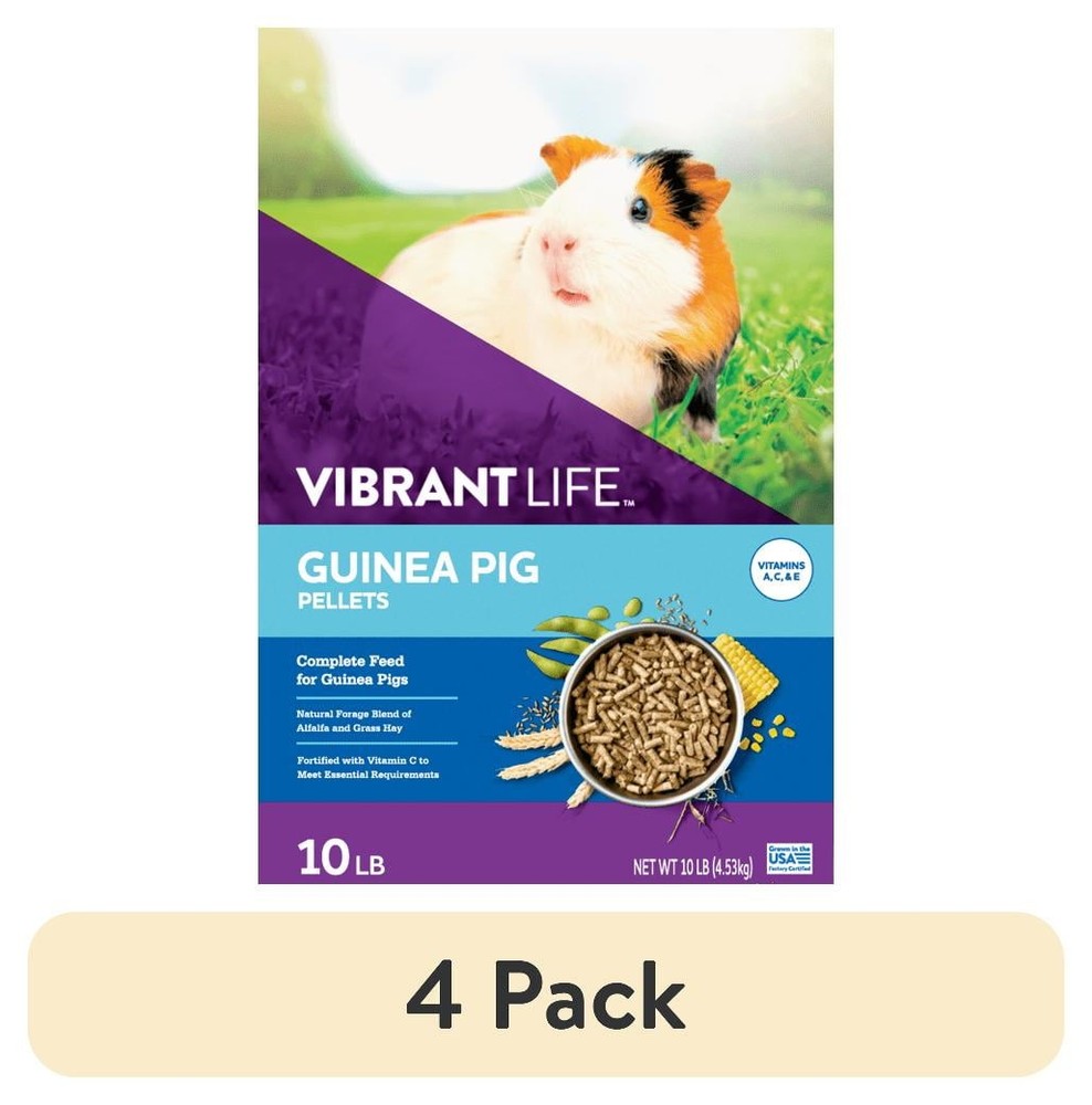 4 pack Guinea Pig Pellets 10 lb