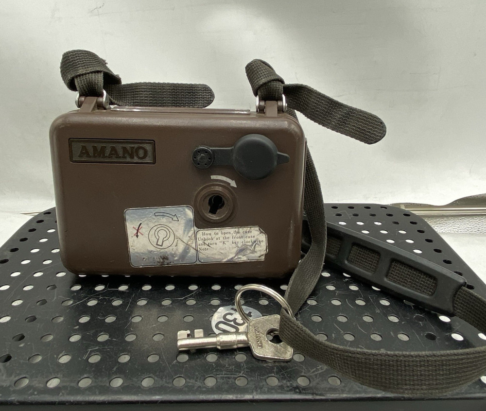 Amano PR-600 Watchman's Time Clock TESTED WORKS