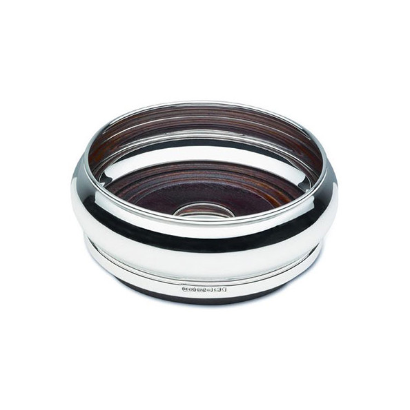 BROADWAY & Co - Solid Silver - Wine Bottle Barrel COASTER - 4"