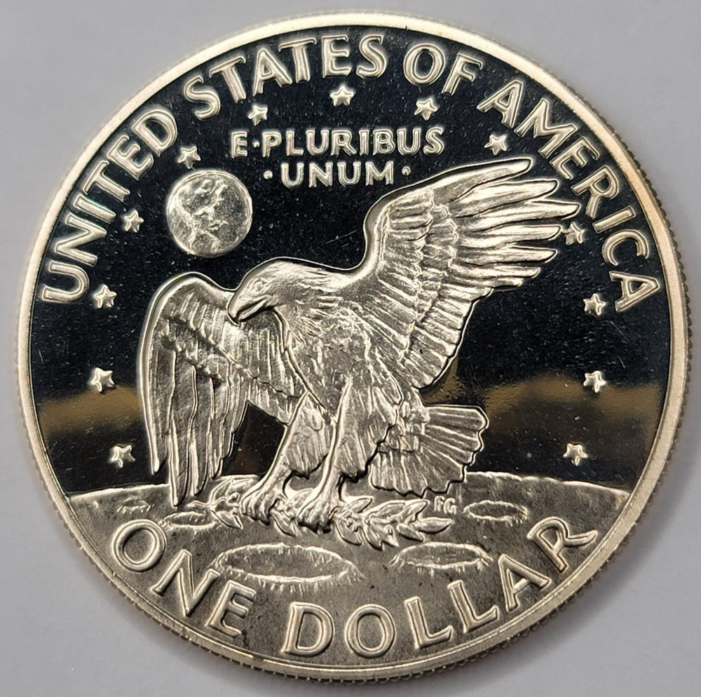 1973 S Proof DCAM Eisenhower Dollar - CN-Clad
