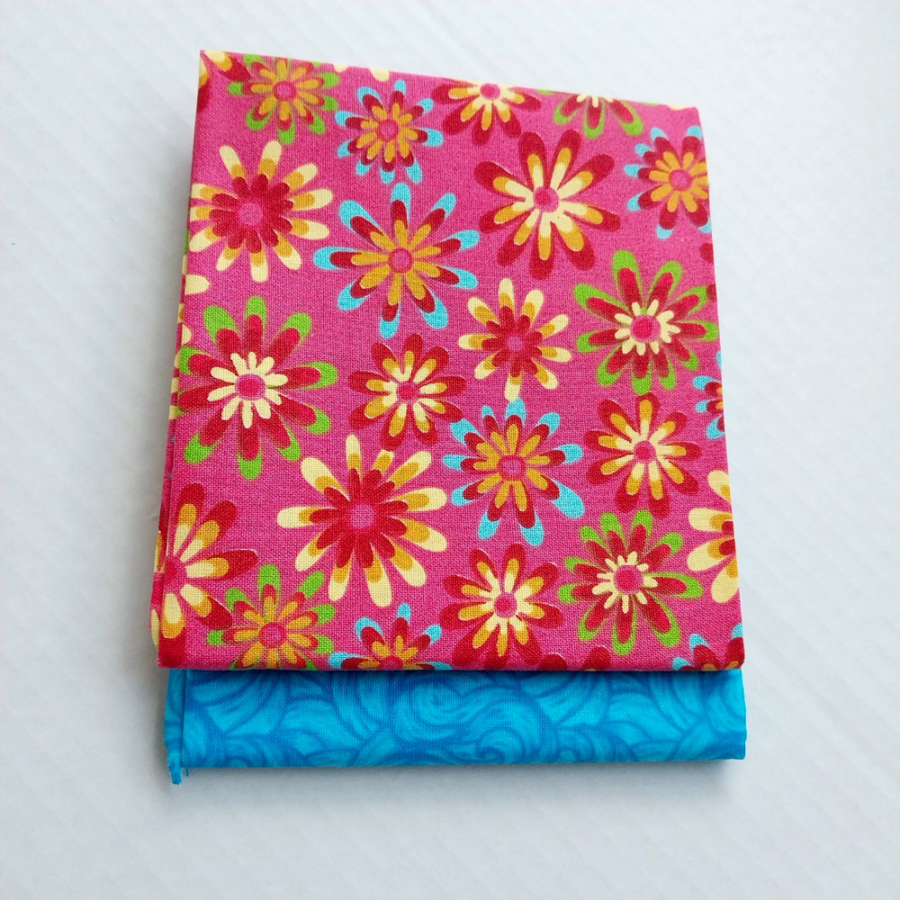 Fat Quarter Bundle 2 Pcs. 100% Quilters Cotton