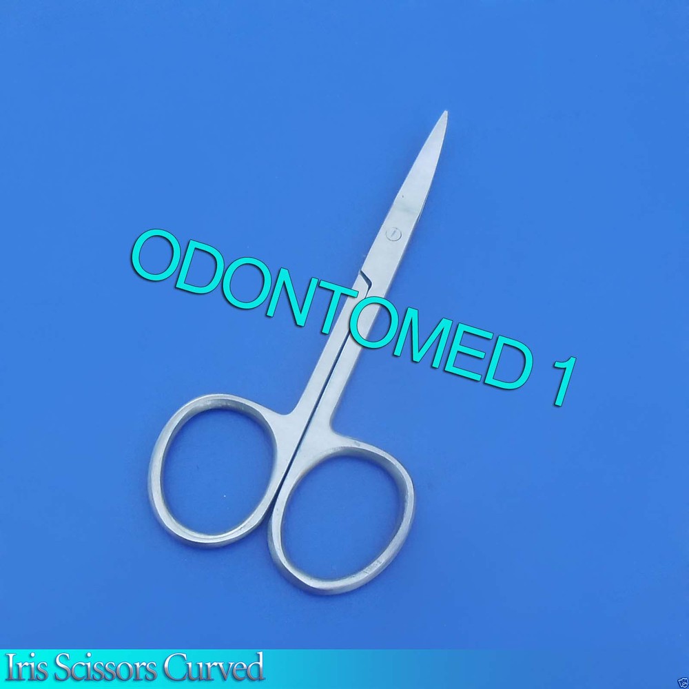 12 Iris Scissors 4.25' Curved Surgical Dental INST