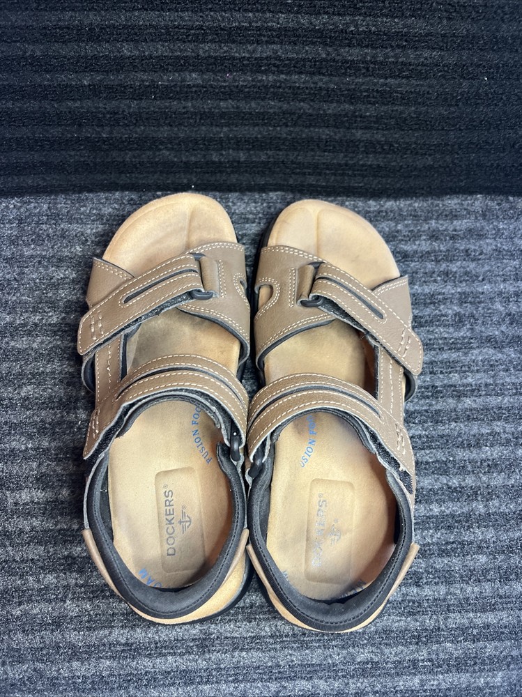 Dockers Brown Adjustable Sandals Men Size 9 M