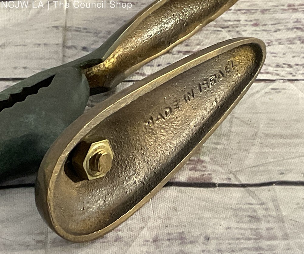 Vintage Table Top Made in Israel Nutcracker Brass