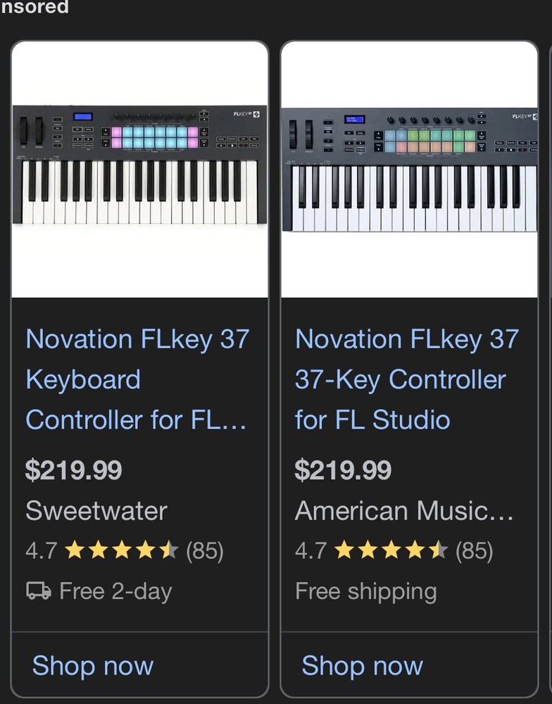 Novation FLkey 37 MIDI Keyboard Controller