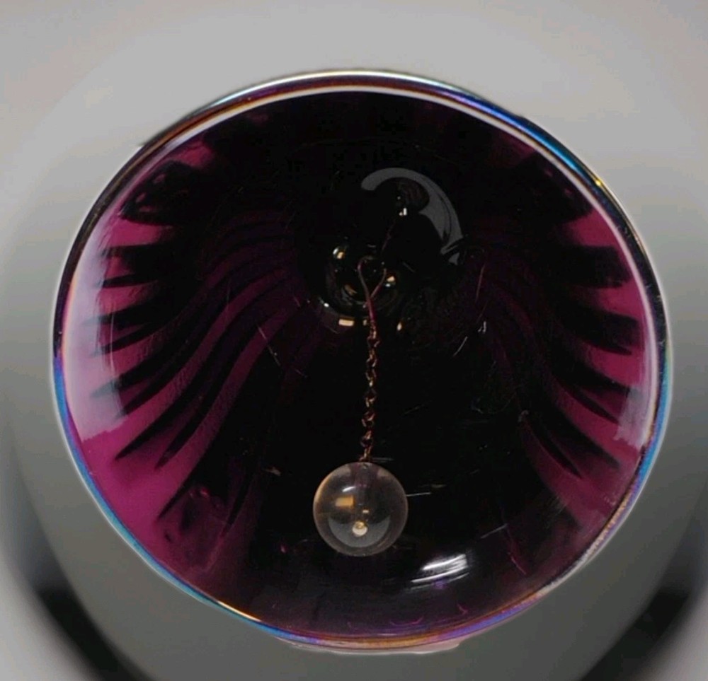 Fenton Art Glass Amethyst Carnival Bell
