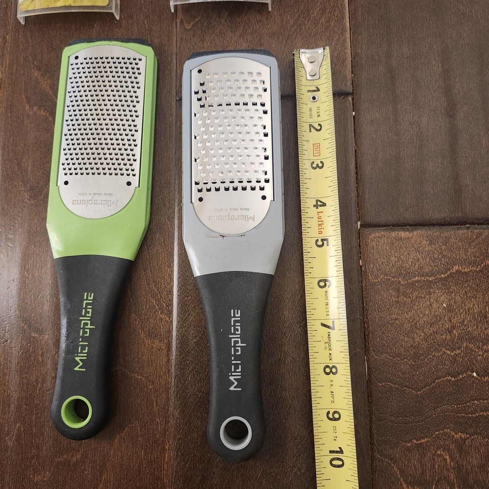 Microplane Artisan Fine Zester Coarse Grater Set Kitchen Tool Lot w Covers