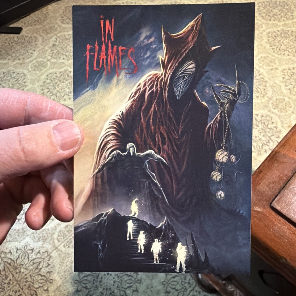 In Flames -Foregone postcard Signed By All 5