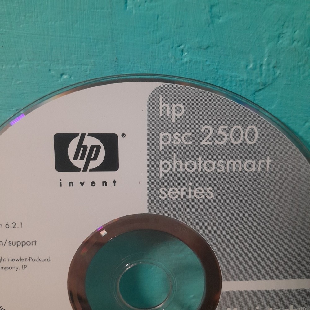 HP PHOTOSMART PRINTER 2500 Install DISC ONLY
