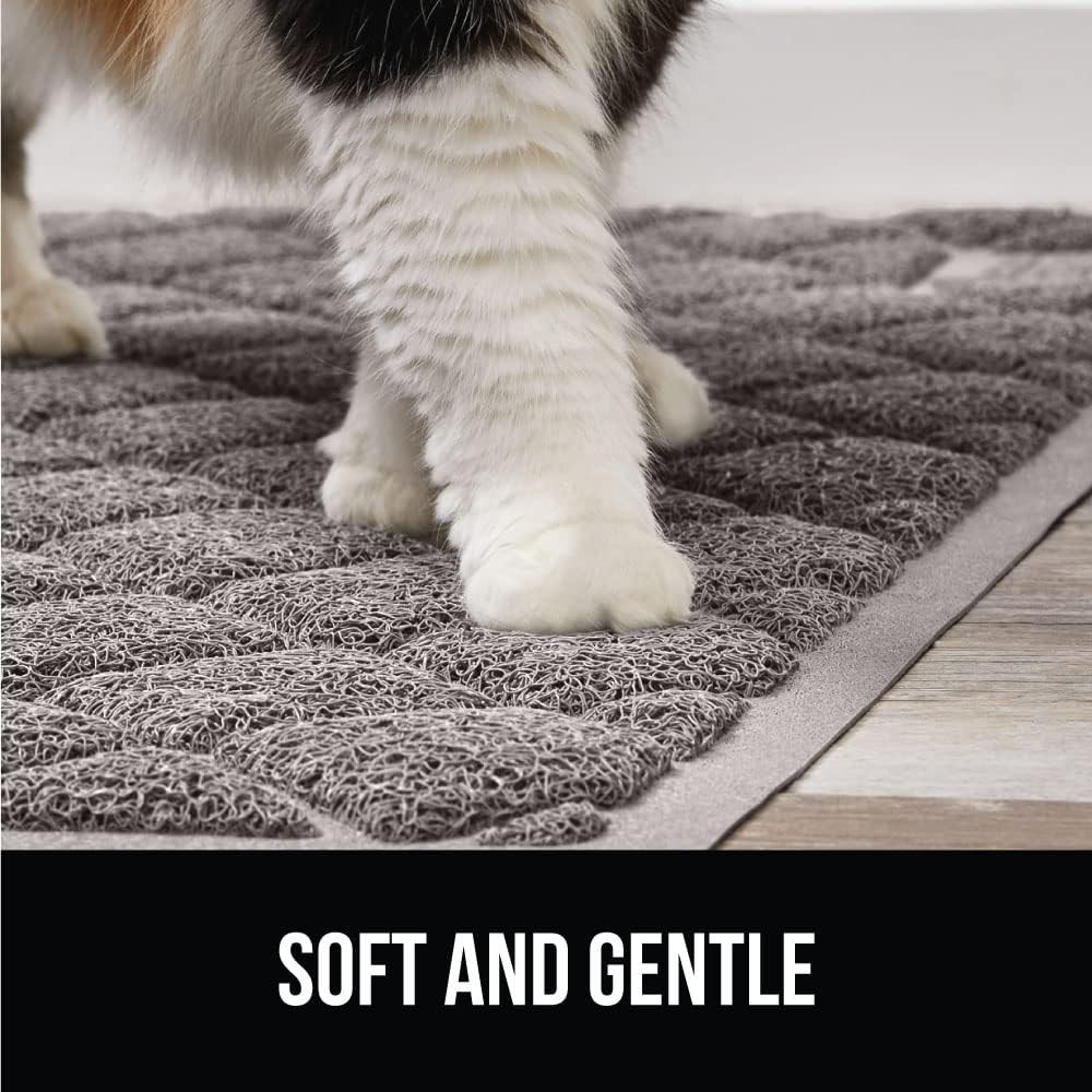 Cat Litter Mat with Textured Backing - 24x17 Water-Resistant Solution