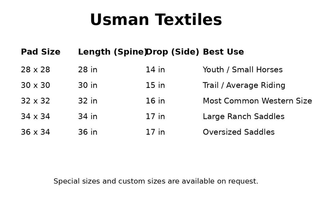 Western Saddle Pad Black Turquoise Purple Geometric Pattern | Custom Size