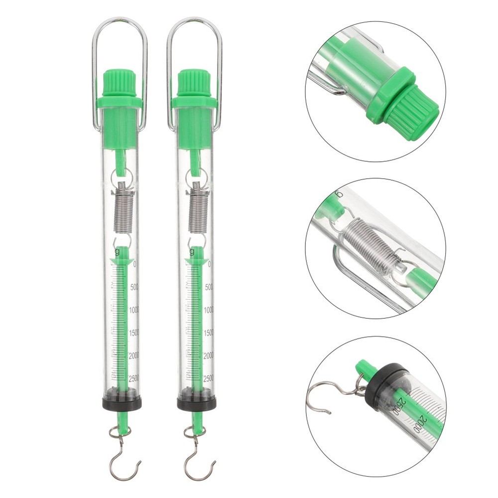 2 Pcs Spring Balance for Luggage Cylinder Dynamometer Force Hanging Scale