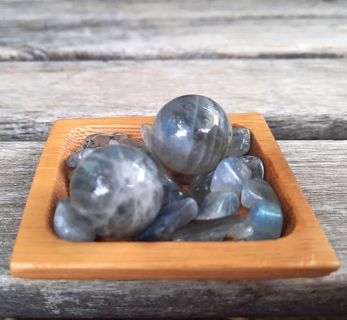 Labradorite Sphere Duo, Transformation, Higher Realm Connection, Full Potential