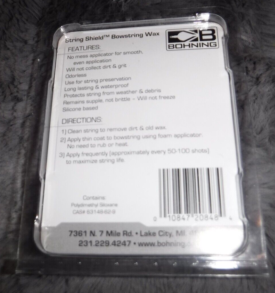 BOHNING STRING SHIELD BOWSTRING WAX 1/4 OZ