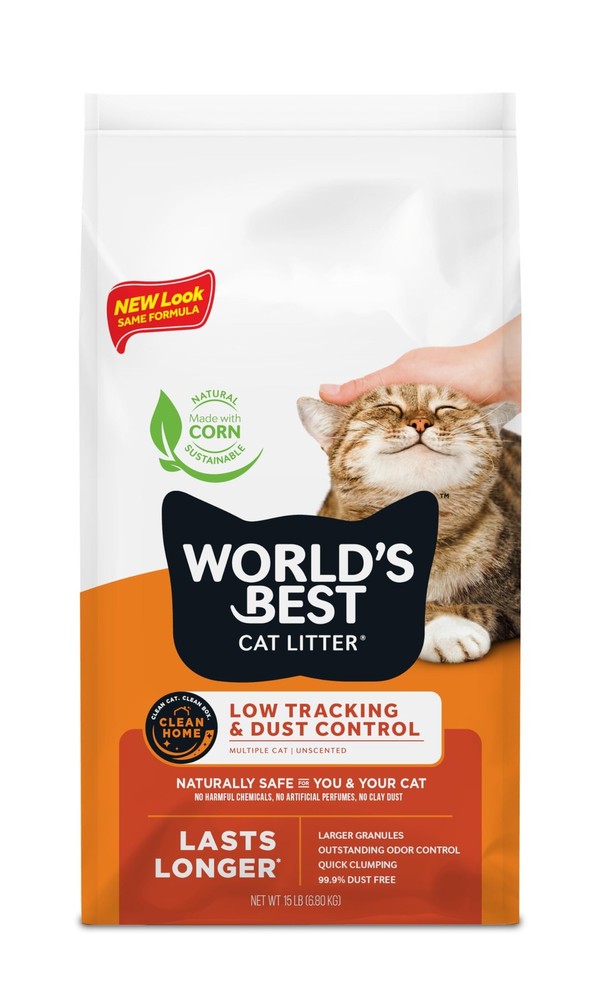 WORLD'S BEST CAT LITTER Low Tracking & Dust Control Multiple Cat Unscented